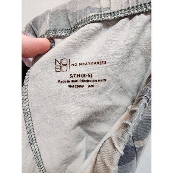 NO BOUNDARIES GIRLS SMALL 3-5 GREEN CAMO LEGGING PANTS COMFY RELAXED STRETCHY - Picture 7 of 10
